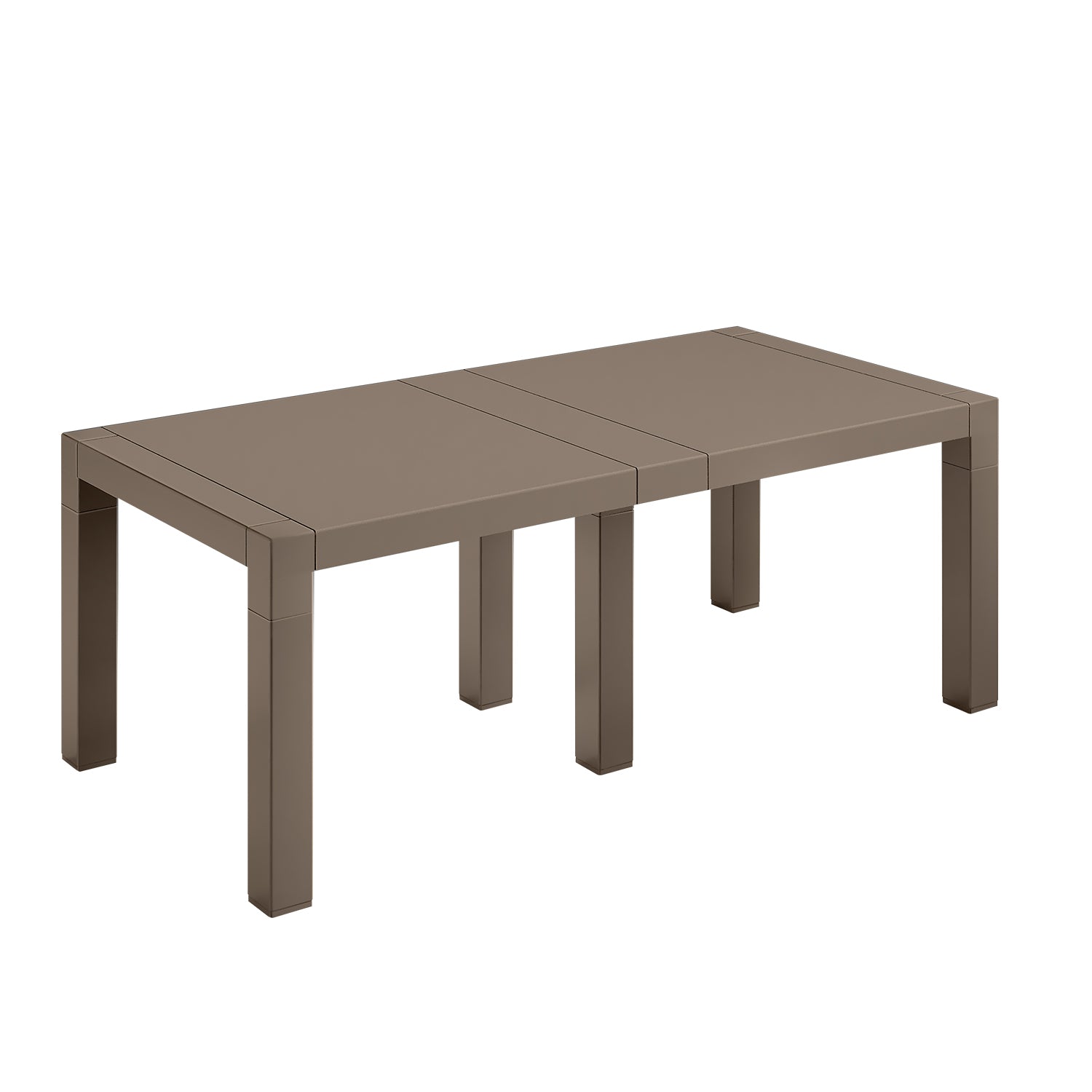 ARETA - Tavolo da giardino Rettangolare Vulcano 200 Tortora Linea Design - h72x200x100 cm